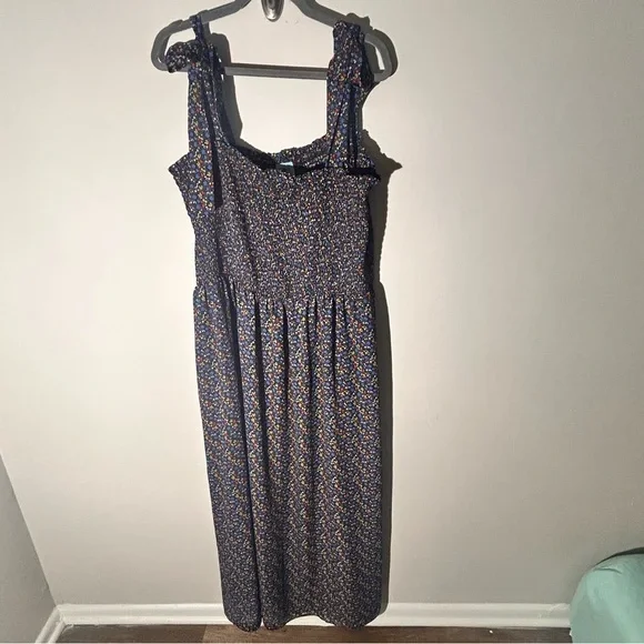 corn flower blue dress Blue Floral Ruched Maxi Dress
